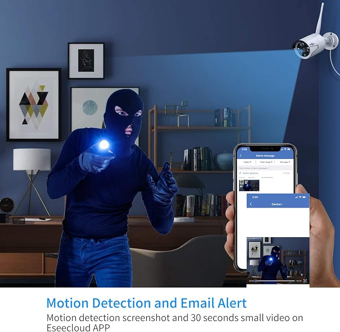 【16CH Expandable】Hiseeu Home Security Camera System, 24/7 Recording, Wired - Image 3