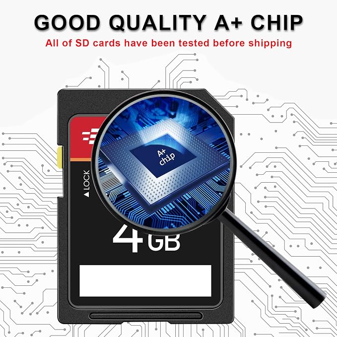 EASTBULL 5-Pack of SD Card 4GB Class 10 SD Card U1 V30 High-Speed 100MB/s Read - Image 2