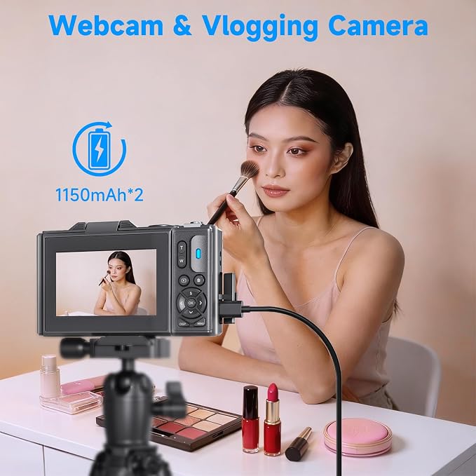 5K Vlogging Digital Camera for Beginners, 80MP Travel Camera for Photography - Image 7