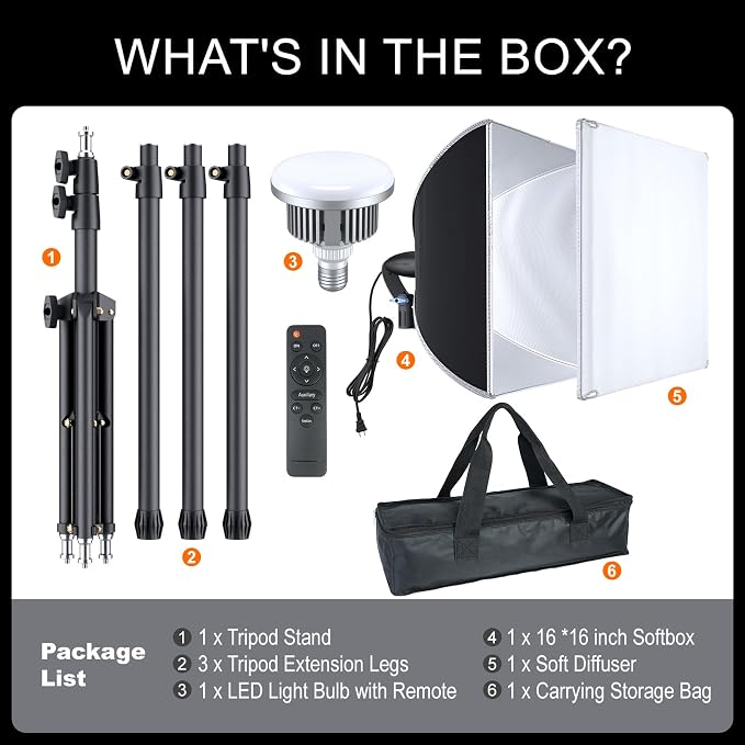 LINCO Lincostore Softbox Photography Lighting Kit - Image 9