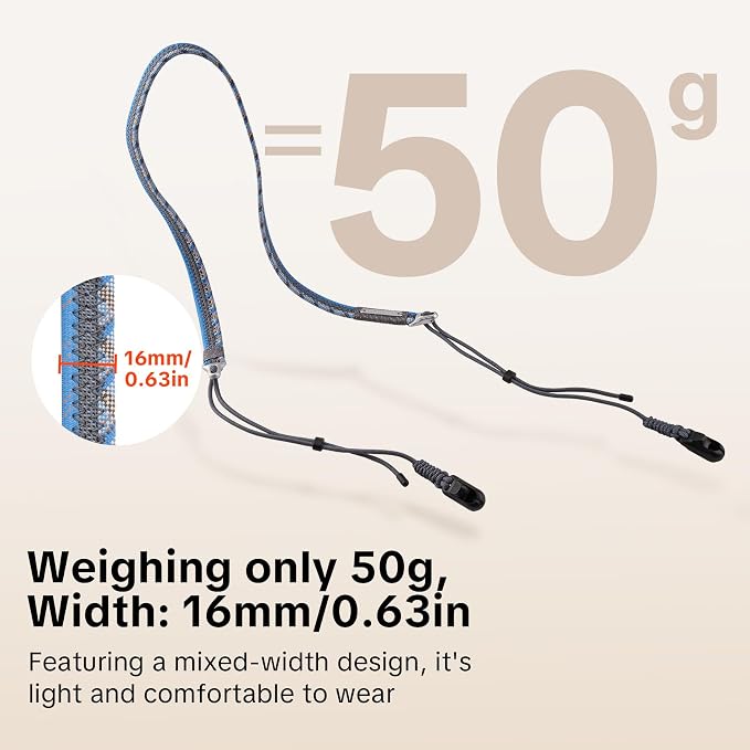 PGYTECH Camera Shoulder Strap Slim Trendy Style, Quick Release Braided Rope - Image 6