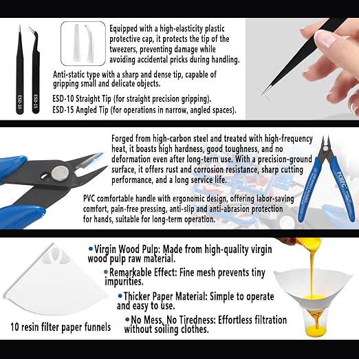 52 Pcs Resin 3D Printing Tool Kit - Image 5