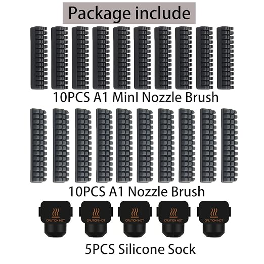 3D Printer Silicone Sock and Nozzle Brush - Image 2