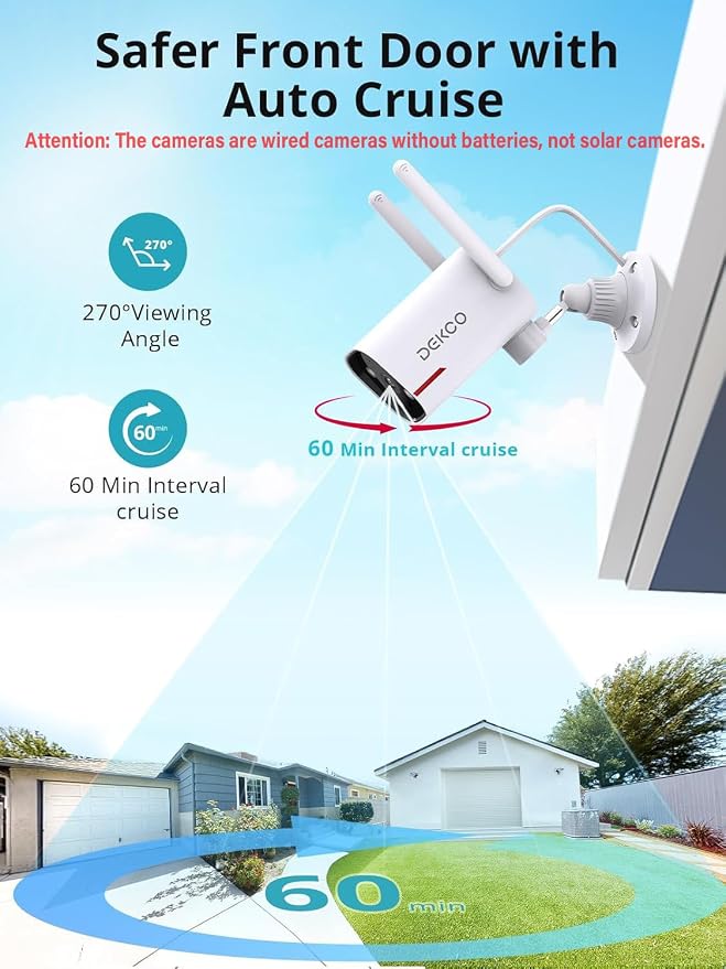 DEKCO 2 Pack Outdoor Security Camera - Image 7