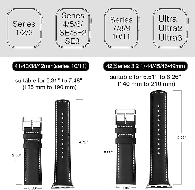 SUNFWR Leather Bands Compatible - Image 5