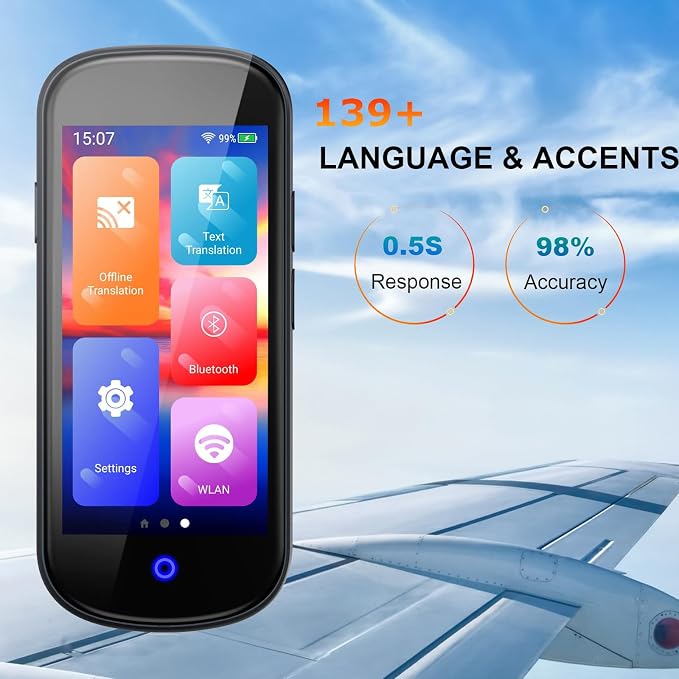 Language Translator Device No WiFi Needed, Two-Way AI Voice Translator - Image 3