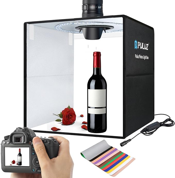 20"/50cm Light Box, PULUZ Large Photo Studio Shooting Tent 200 LED Light CRI≥90 by PULUZ