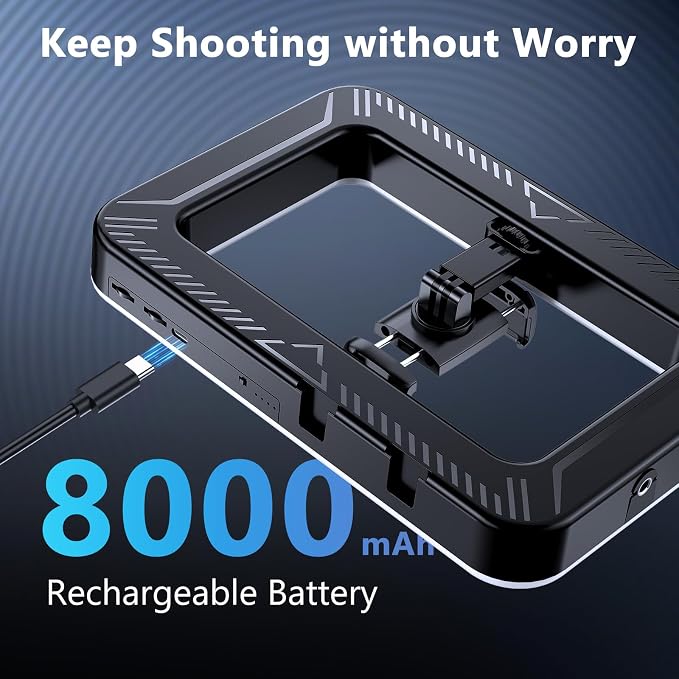 UBeesize Ring Light for Phone, 8000mAh Selfie Light - Image 5