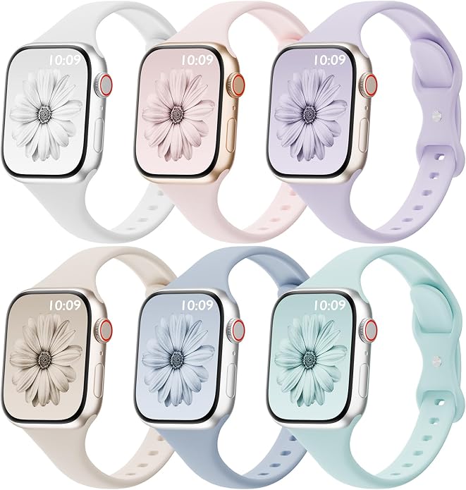 6 Pack Thin Bands Compatible by SLIMBAND