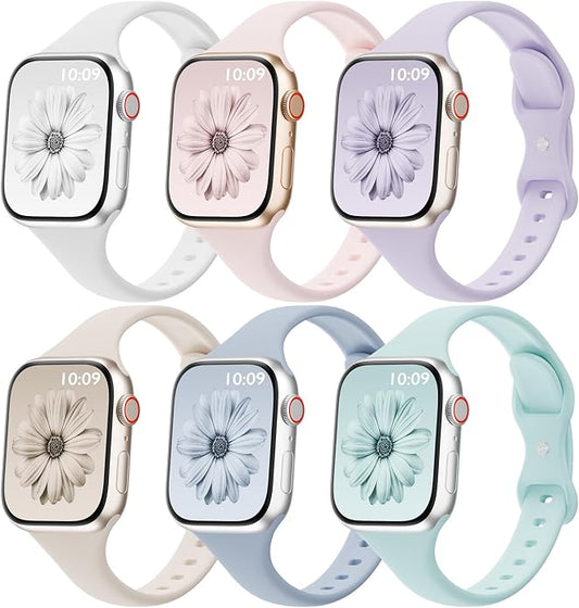 6 Pack Thin Bands Compatible by SLIMBAND