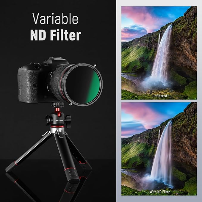 NEEWER 2 in 1 52mm Variable ND Filter ND2–ND32&CPL Filter No X Cross/30 Layer - Image 9