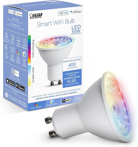 Feit Electric 50-Watt Equivalent MR16 Alexa Google Siri Smart RGBW LED Light by FeitElectricCompany