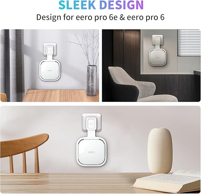 Wall Mount Holder for eero Pro 6e/Pro 6 Mesh Wi-Fi System, Outlet Wall Mount - Image 6