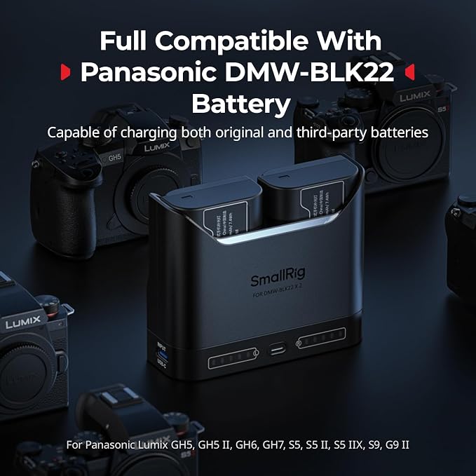 SMALLRIG DMW-BLK22 Camera Battery Set - Image 4