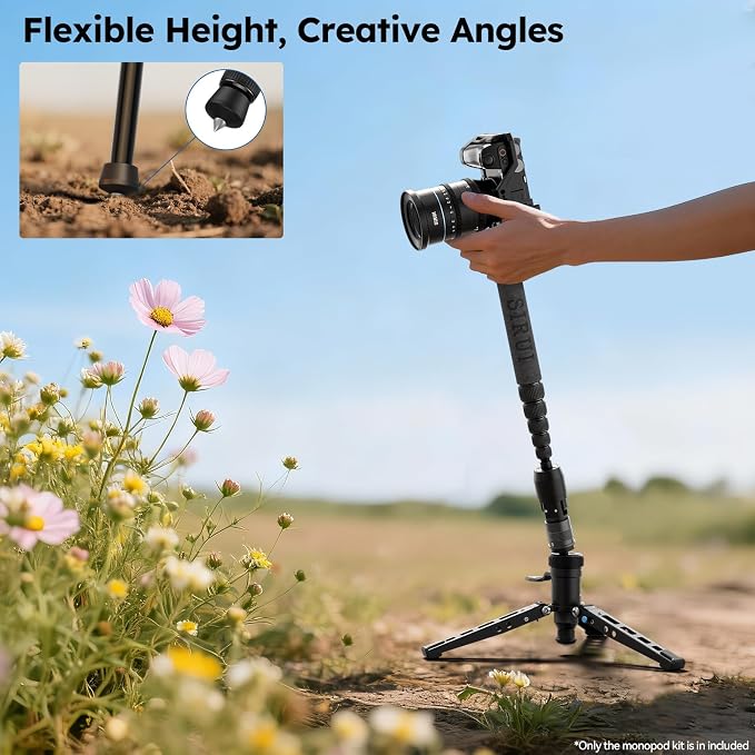 SIRUI AM-306M Camera Monopod, 6-Section 15.6-61.4 inches Aluminum Alloy - Image 6