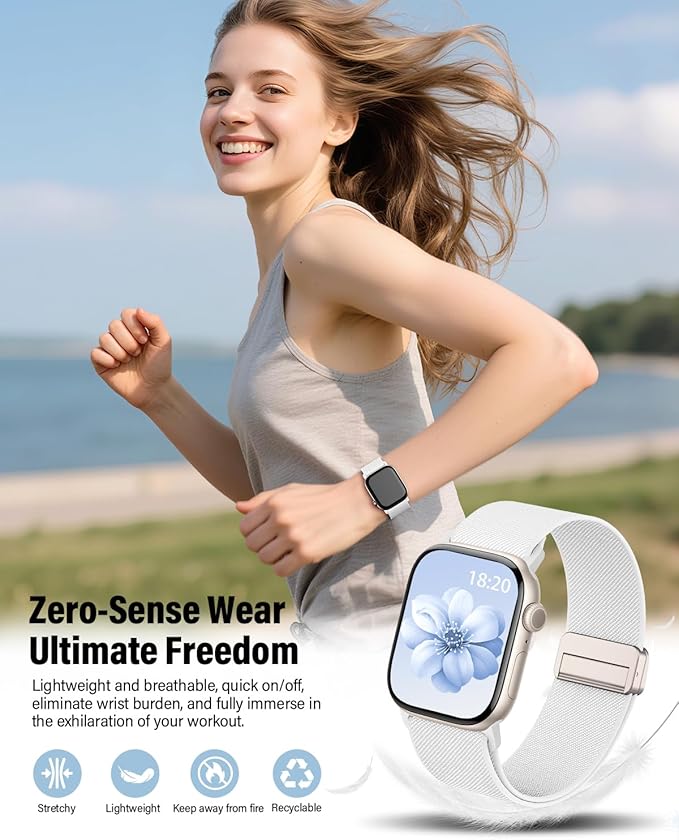 Stretchy Band Compatible with Apple Watch Bands 40mm 38mm 41mm 42mm 44mm 45mm - Image 3