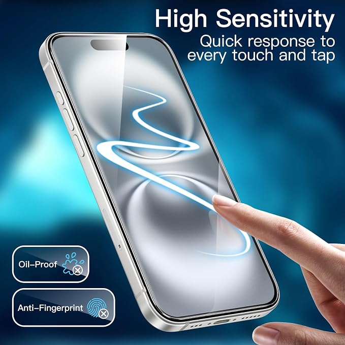 JETech Screen Protector for iPhone 16 6.1-Inch - Image 6