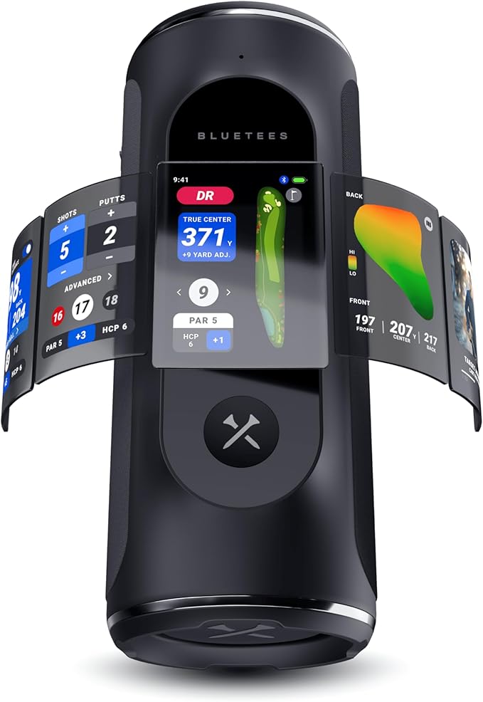 Blue Tees Golf Player Pro GPS Speaker, New 2026 Release, AI Powered Golf Speaker by BlueTeesGolf