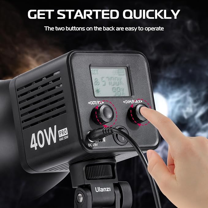 ULANZI 40W Pro Portable LED Video Light - Image 9