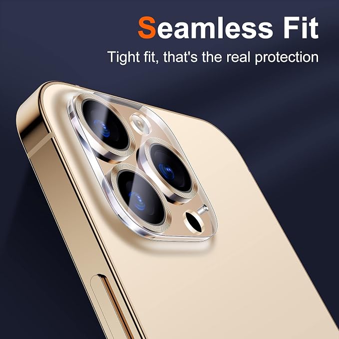 UniqueMe Compatible with iPhone 12 Pro Max 6.7" Camera Lens Protector Tempered - Image 7
