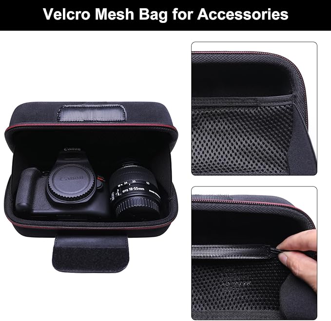 LTGEM Camera Case for Canon EOS Rebel T7 / R50 / R100 / R50 V / T6 / R8 / R10 / - Image 4