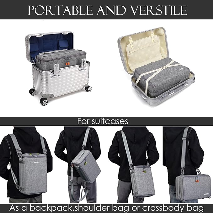 Camera Insert Bag, Shockproof &Pressure-proof Dual Opening Padded Camera Lens - Image 8