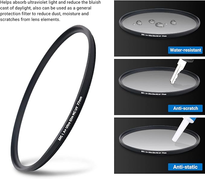 JJC 49mm UV Filter for Canon EOS R100 R50 R10 - Image 4