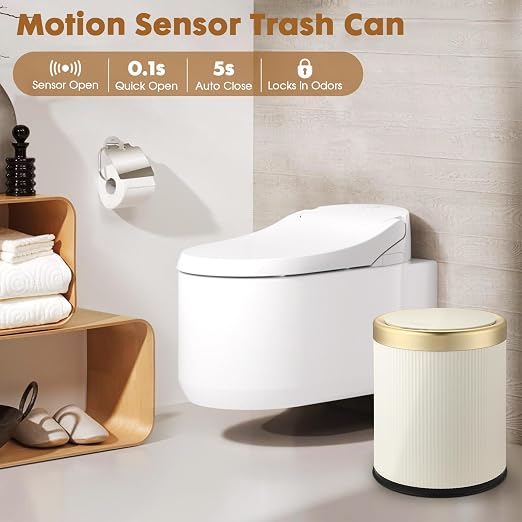 Automatic Motion Sensor Bathroom Trash Can - Image 8