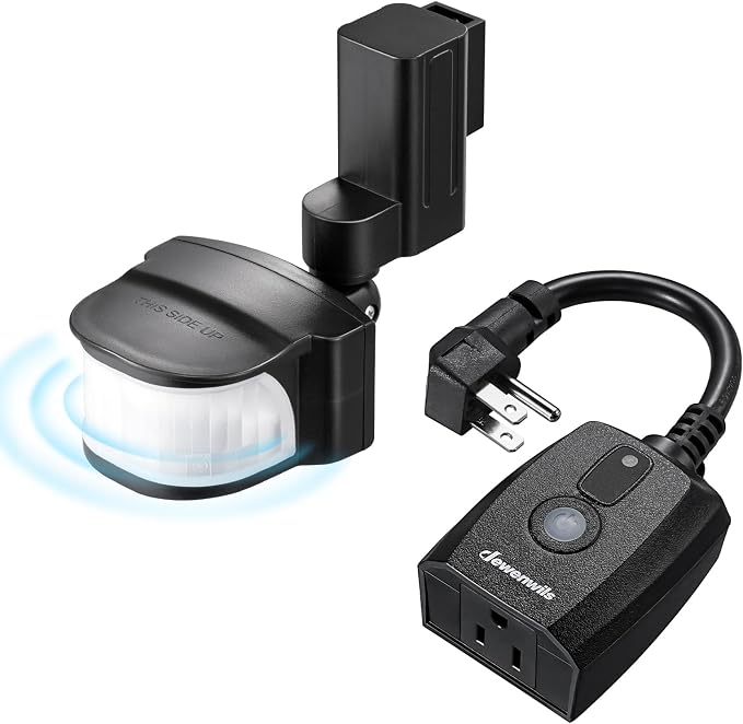 DEWENWILS Motion Sensor Outlet, Indoor Outdoor Motion Sensor Plug Outlet by DEWENWILS
