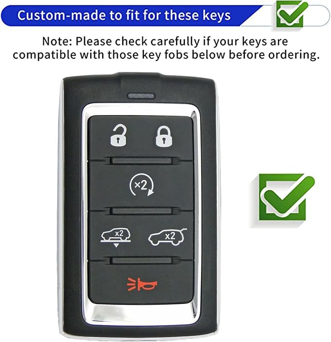Keyless Entry Systems Key for Jeep Key Fob Cover Shell - Image 2