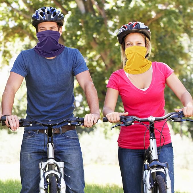 Geyoga 6 Pieces Summer UV Protection Cooling Neck Gaiter Face Clothing Neck - Image 7