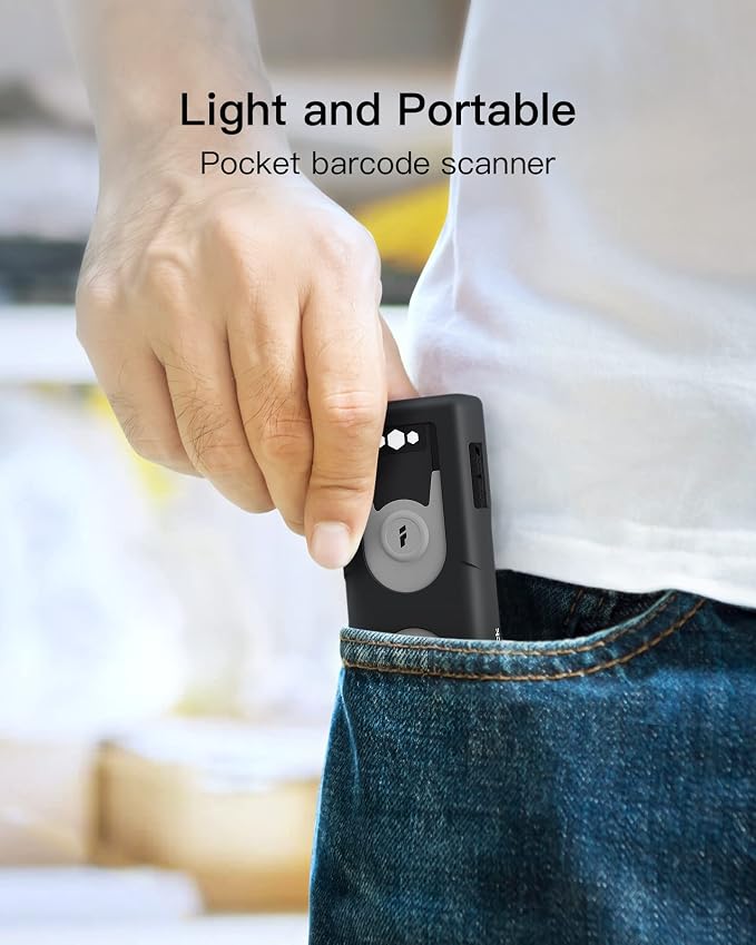 Inateck Bluetooth Scanner 1D Barcode Scanner 2.4Ghz USB Adapter, Screen Scanning - Image 6