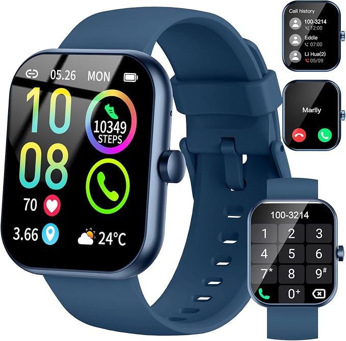 Jugeman Smart Watch for Men Answer/Make Calls, 1.96" Fitness Watch by Jugeman