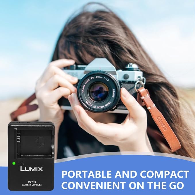 DE-A65 Camera Battery Charger for Panasonic： LUMIX DE-A65A DE-A65B DE-A65BA - Image 7