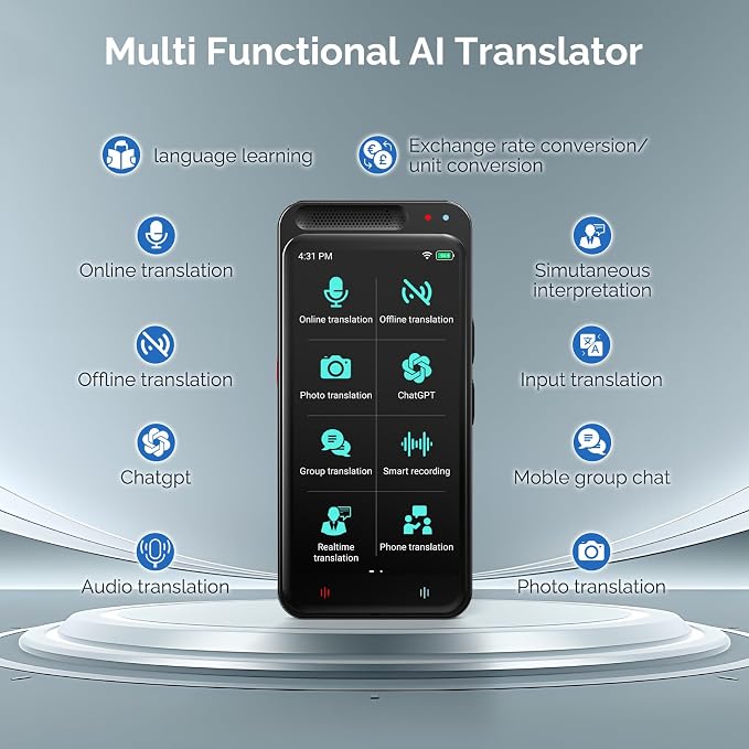 Language Translator Device No WiFi Needed, Two-Way Real Time Translator Device - Image 9