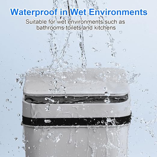 Anborry Smart Touchless Bathroom Trash Can 2.2 Gallon Automatic Motion Sensor - Image 2
