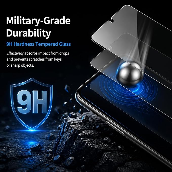 2 Pack Galaxy S22 Plus Privacy Screen Protector, Anti-Scratch, Bubble-Free - Image 5