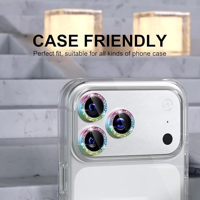 Choiche Compatible for iPhone 17 Pro/iPhone 17 Pro Max Camera Lens Protector - Image 4