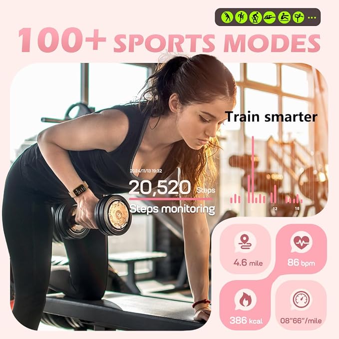 MorePro Health Fitness Tracker for Women Men, 24/7 Heart Rate Blood Pressure & - Image 5