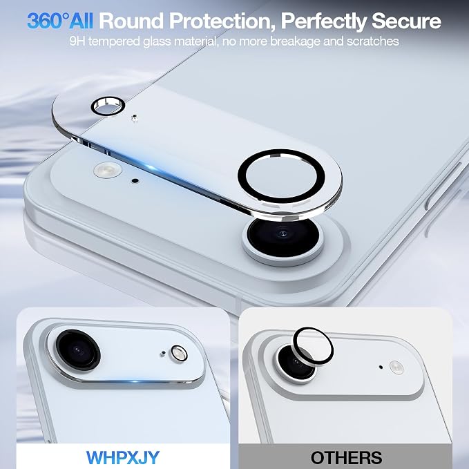WHPXJY 2025 New Upgrade for 3 pack iPhone Air Camera Lens Protector-Tempered - Image 2