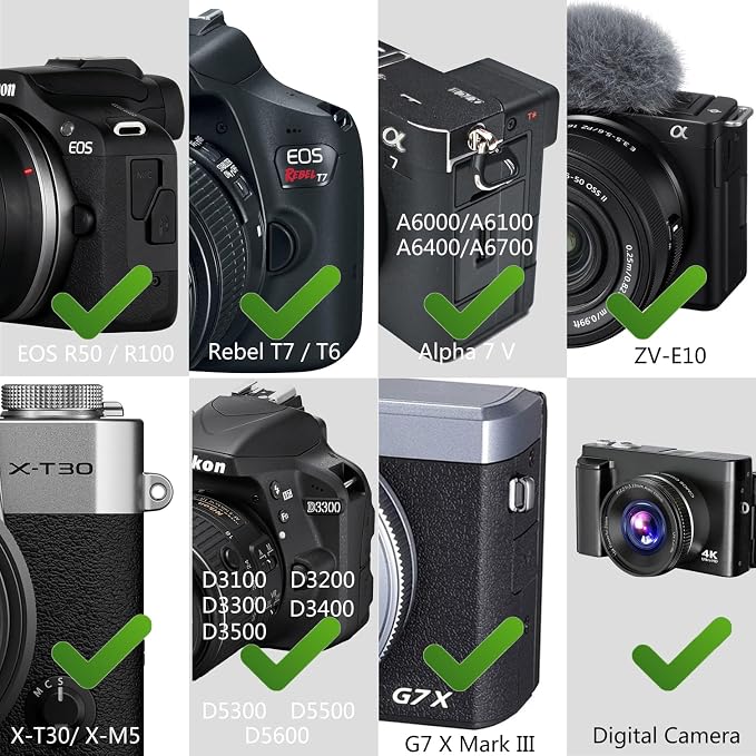 Camera Neck Strap/Thin Camera Strap or Binoculars Strap Black - Image 4