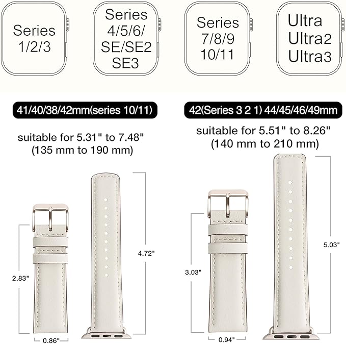SUNFWR Leather Bands Compatible - Image 5