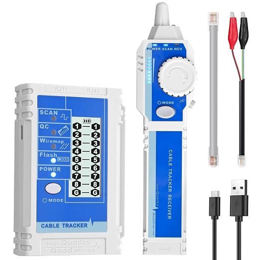 Network Cable Tester NCV for CAT5 CAT6 CAT7 CAT8, Ethernet Wire Tracker for by YGiTK