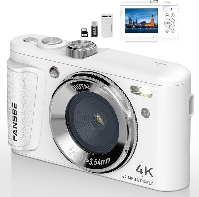 Fansbe Smart Digital Camera, 4K Vlogging Camera by FansbeSmart