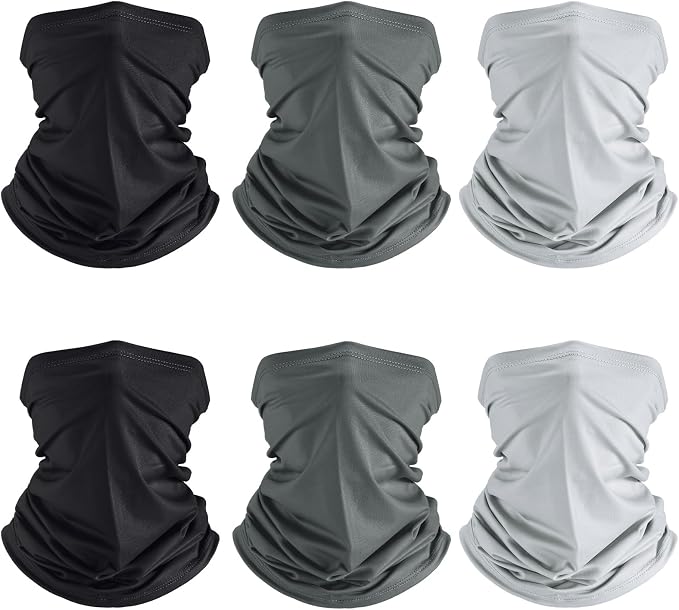Geyoga 6 Pieces Summer UV Protection Cooling Neck Gaiter Face Clothing Neck by Geyoga