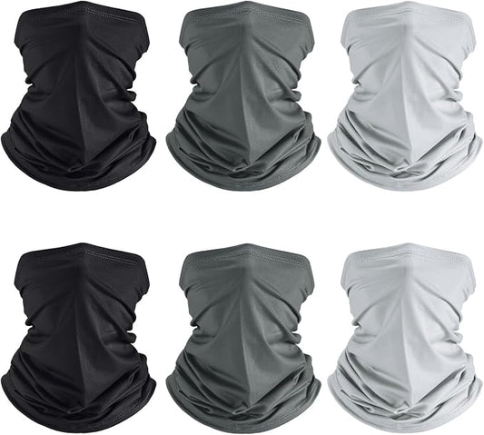 Geyoga 6 Pieces Summer UV Protection Cooling Neck Gaiter Face Clothing Neck by Geyoga