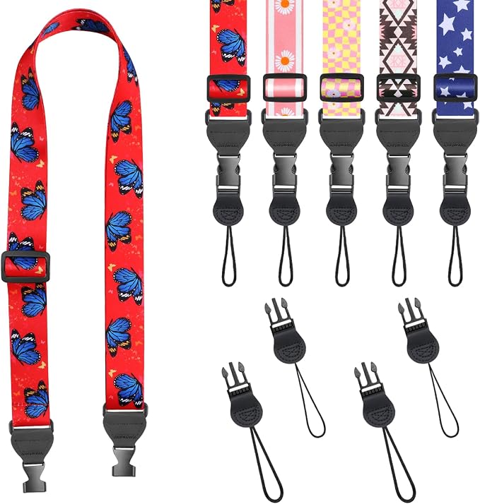 FIEIL Blue Butterfly Shoulder Strap, Adjustable Camera Strap by FIEIL