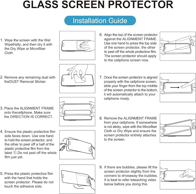 Mothca 2 Pack Matte Glass Screen Protector - Image 7