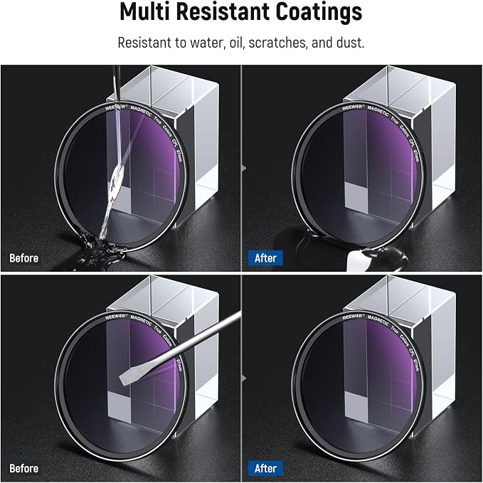 NEEWER 67mm Magnetic CPL Filter Set, Circular Polarizing Multicoated HD - Image 7