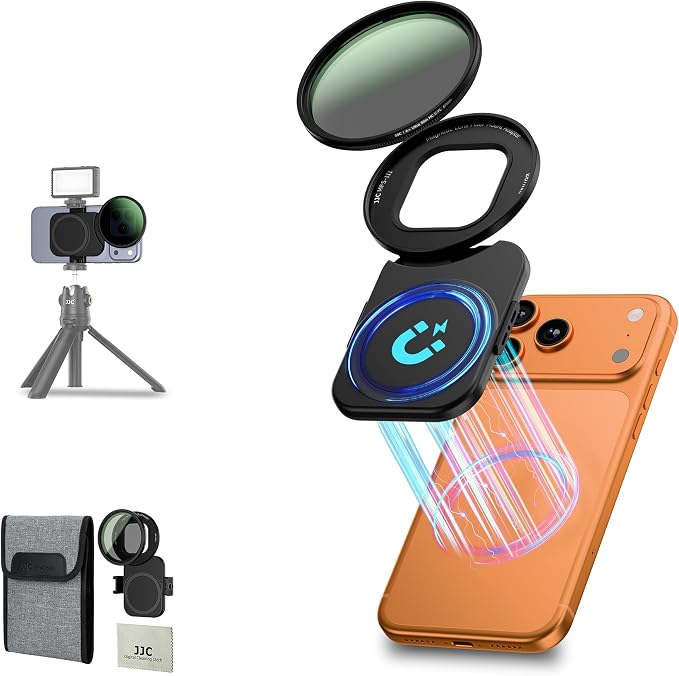 JJC 67mm CPL Filter for iPhone, Magnetic Circiular Polarizer Lens Filter Mount by JJC